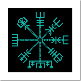 Vegvisir Icelandic Magical Stave Posters and Art